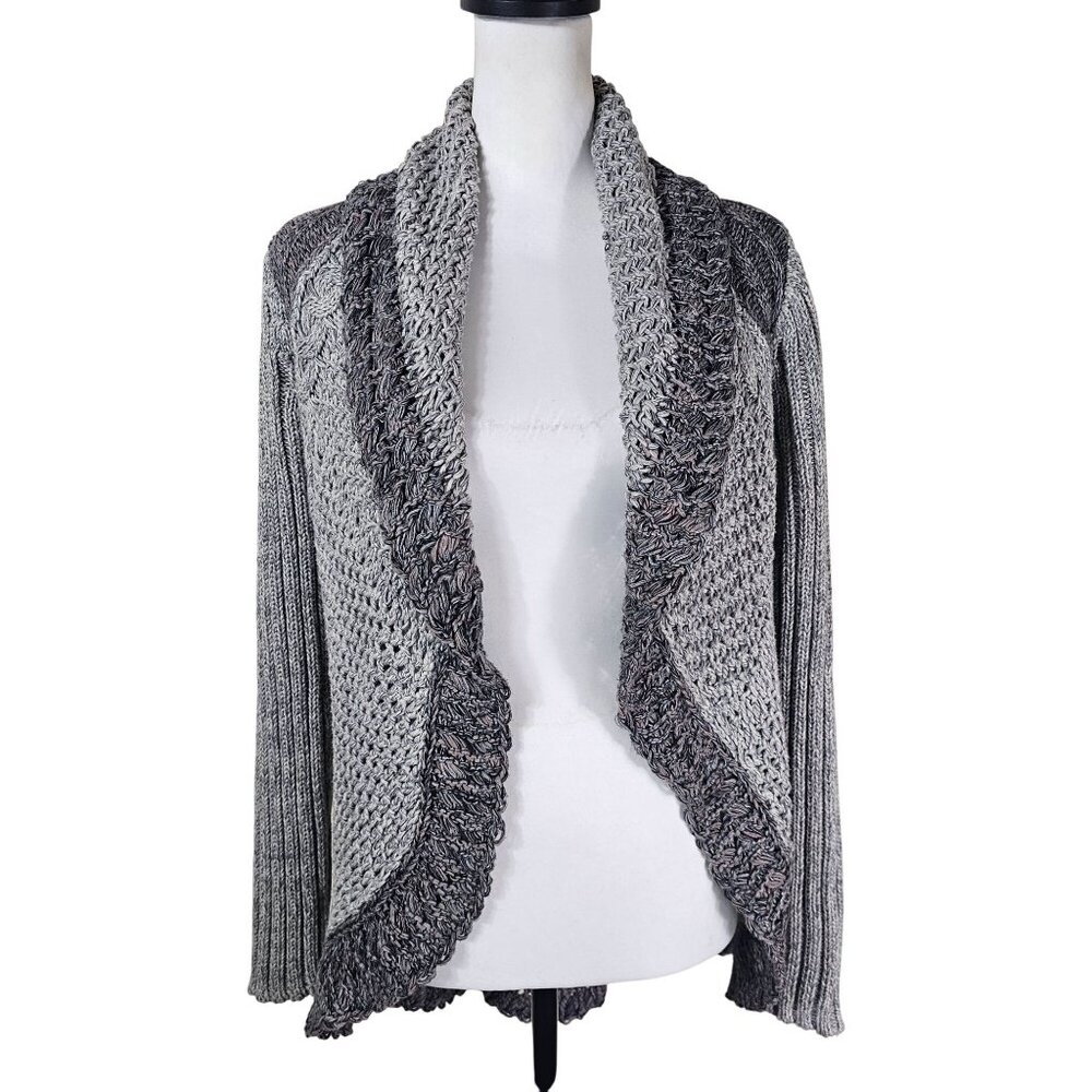 Gray Women's Open Front Cardigan Sweater